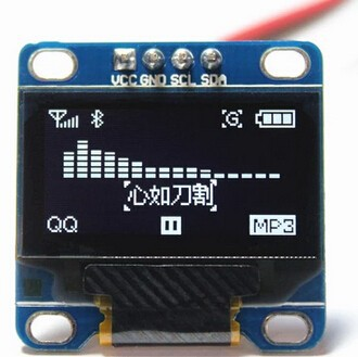 0-96 OLED Display Weiss I2C-IIC-TWI 128x64 Pixel für Arduino