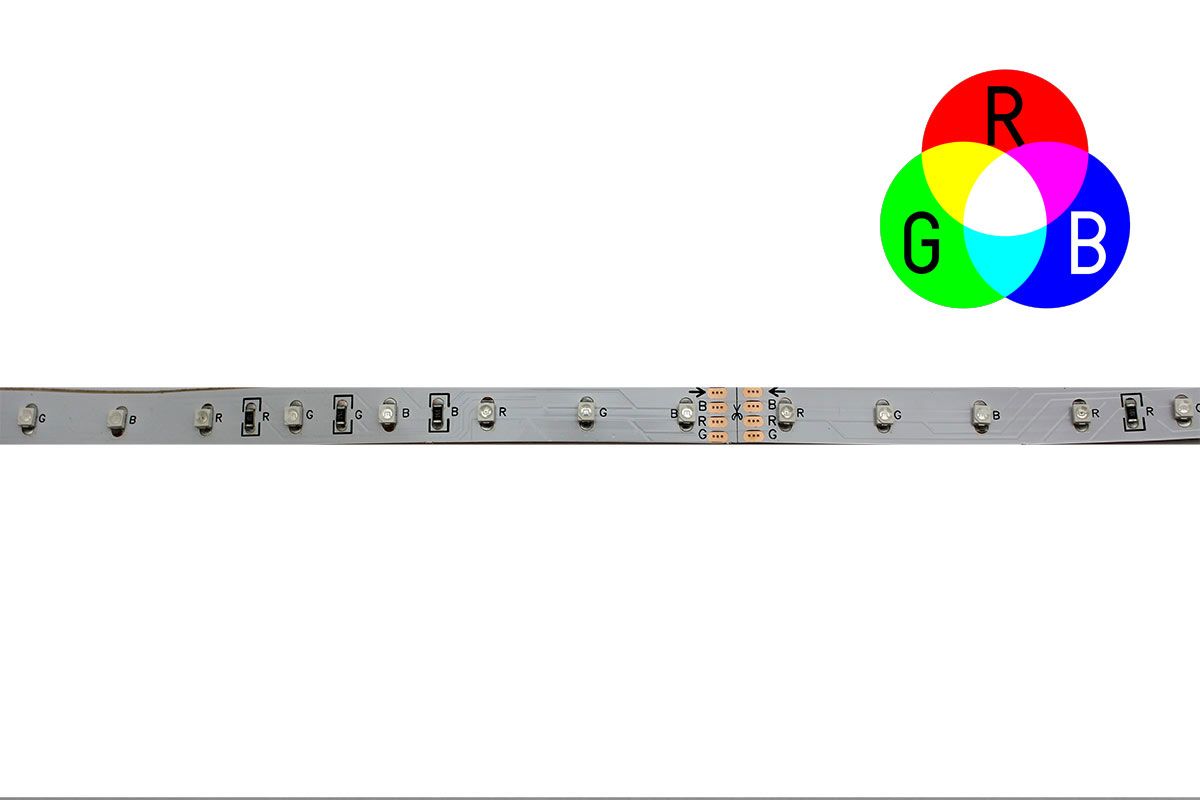 3528SMD LED Flex strip RGB - 30LEDs-m -10MM PCB unter yourDroid
