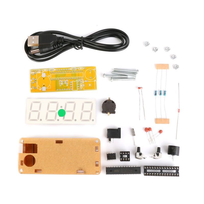 Bausatz: Elektronische Uhr mit 4 Bit Display (Grn)