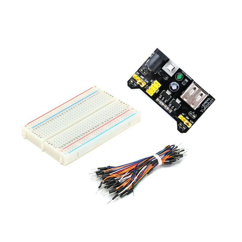 Breadboard 400 Set 3-3V-5V Stromversorgung + 65 Jumperkabel unter yourDroid