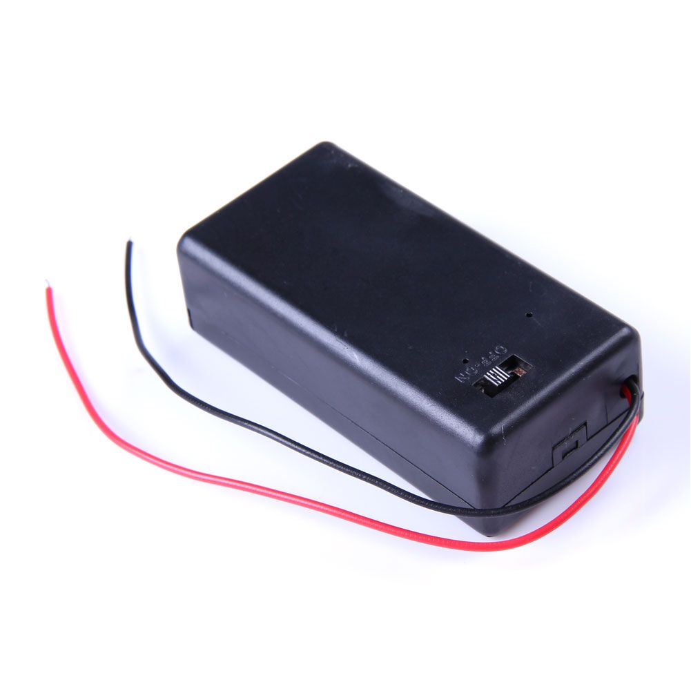 Gehuse fr 9V Batterien mit Ein-Aus-Schalter