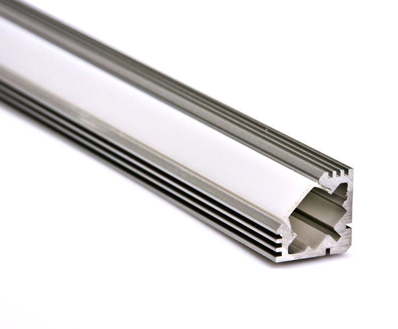 LED Aluminium Profil Schiene + Abdeckung WINKEL 5 Meter unter RoboMall