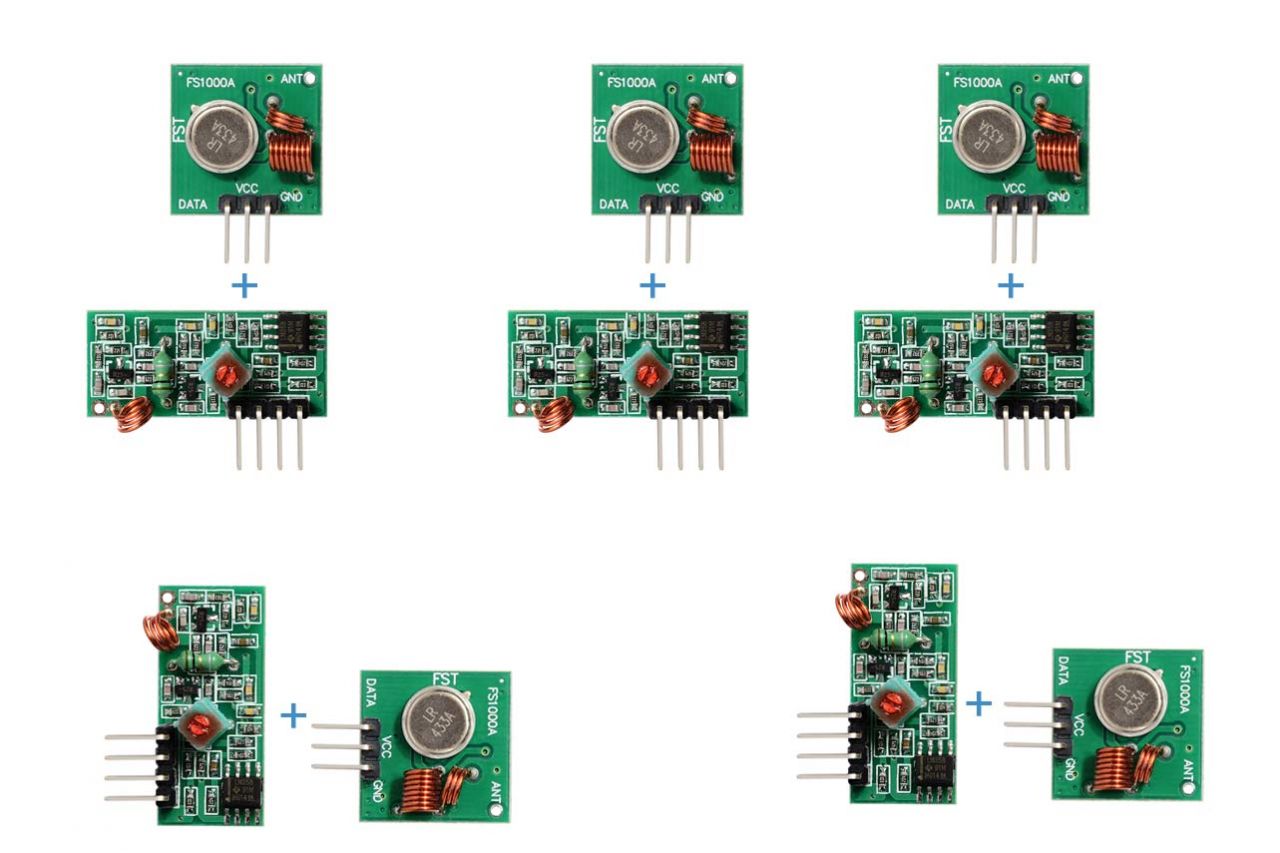 MX-05V 433MHz RF Funkmodul - Sender + Empfänger (5 Stück) unter RoboMall